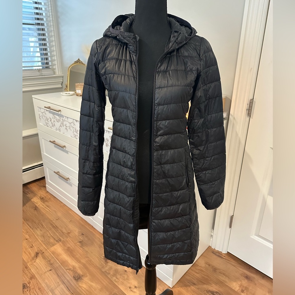 TNA Black Hooded Puffer Jacket